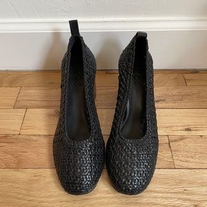 COS Woven Leather Heels